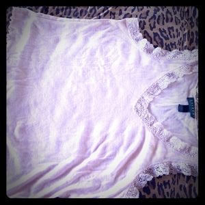 Vintage 80s Ralph Lauren pink babydoll top